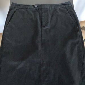 Black Stretch Pencil Skirt